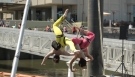 Aerial Dance at Spruce Street Harbor Park Opening Day - Philadelphia