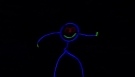 Affan Faisal's glowstick-man cool dance