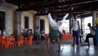 Amazing Street Capoeira dancing in Downtown