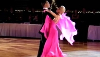 Arunas and Katyusha Foxtrot at Harvard Ballroom Competition