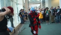 Ax Random Cosplay Breakdance BattleDeadpool vs Jabbawocky
