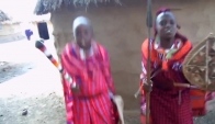 Brown and Brayan doing Maasai dance