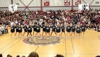 Central High Cheerleaders dance at pep rally