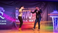 Daniel and Desiree In Stage At th Annual Seattle Salsa Congress
