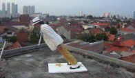 Fadly Jackson with Anti Gravity Style on the rooftop