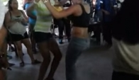Gia and Karla dance Merengue Guajira