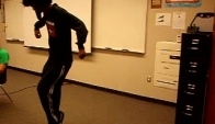 Heman dancing and krumping in math class