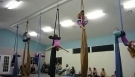 Intermediate Aerial Silks class performance