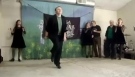 Irish dancer clogging
