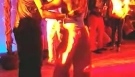 Israel Gutierrez and Kaja social dancing Carnaval de Salsa