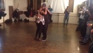 Kizomba Cymeone and Tabara demo after class