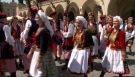Lecie Zespou Pieni i Taca Krakowiacy Taniec Krakowiak z kosami