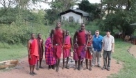 Maasai Mara tribe dances with Frankie Moreno