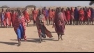 Maasai song traditional jumping dance and sand storm