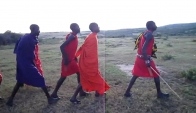 Maasai tribe jump dance Kenya 2010