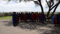 Maasai warrior dance in the Serengeti