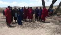 Masai dancing and jumping Masai dance