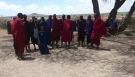 Masai dancing and jumping Masai dance