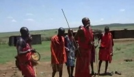 Masai tribe dances Masai Mara Kenya