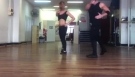 Nestor and Melanie salsa shines choreography training