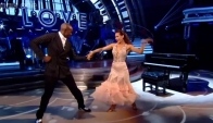 Patrick Robinson and Anya dance the Foxtrot