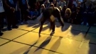 Plattenspieler Breakdance-Battle Finale