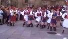 Polish traditional folk dance Krakowiak - national dance