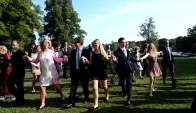 Polonaise dance at Swedish wedding