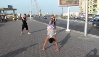 Street dance with capoeira amazing