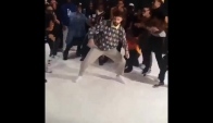 White guy hits the whip and the Carlton dance