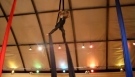 Year old Amazing Elizabeth's Aerial Silk Dance Performance