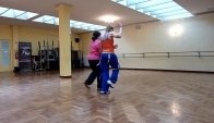 Zumba Merengue Bailando por ah with Veronica blind dancer