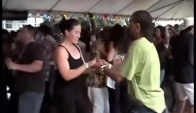 Zydeco dancing - Erin Brandt and Aj Gibbs in San Diego