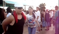 Dancing merengue on Puerto Rican festival