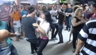 Latin girl dance Merengue Guajira